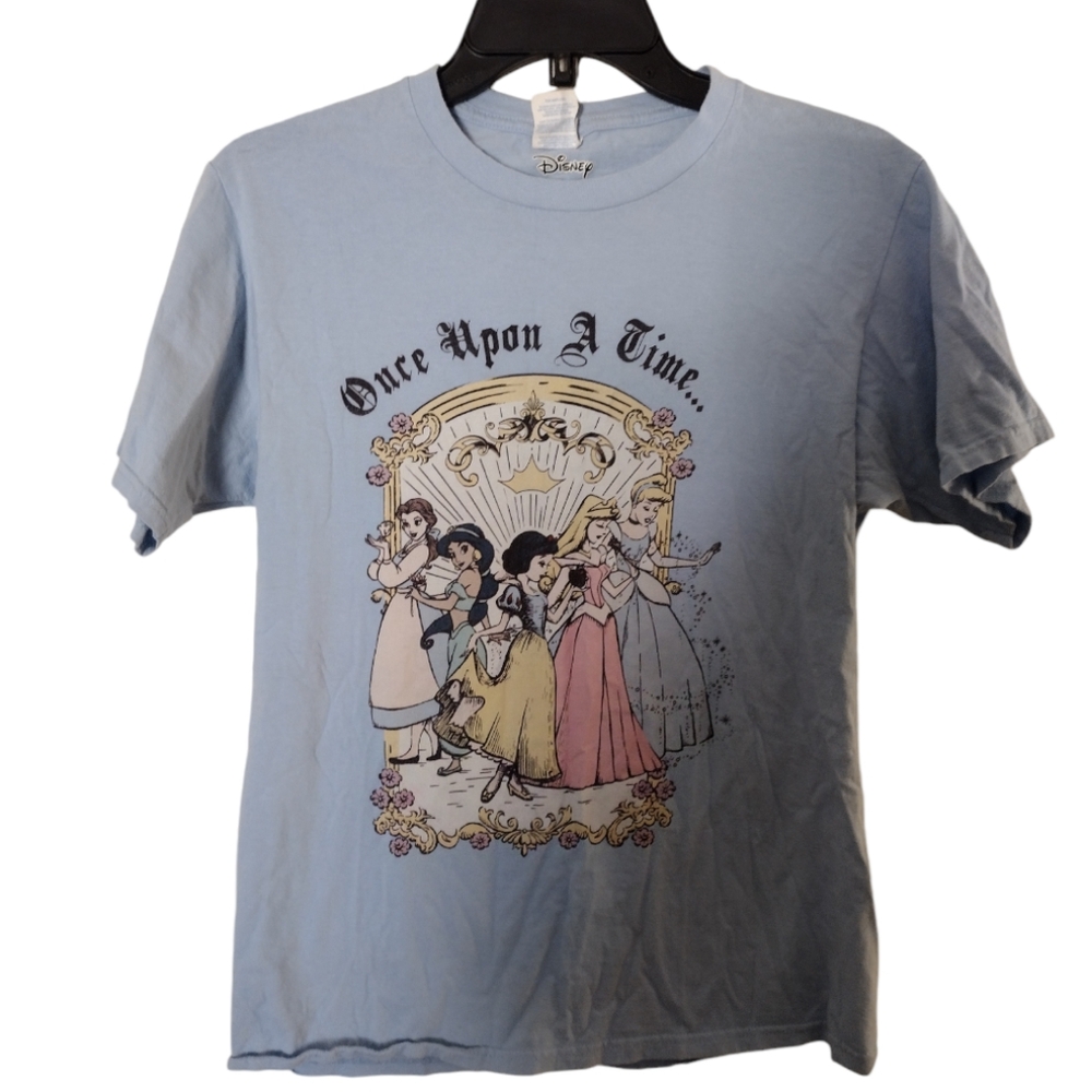 Disney Princess T-shirt light blue 100% cotton size Small